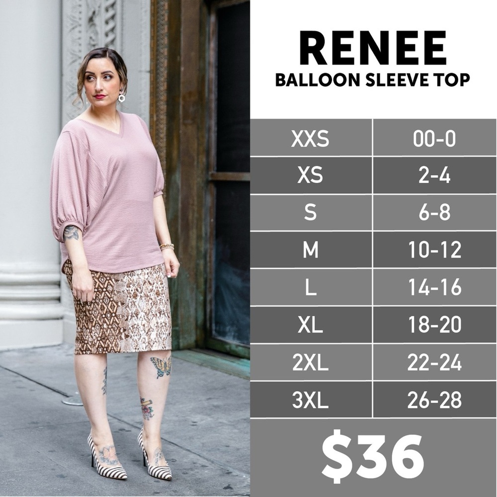 Renee Balloon Sleeve Top - Picture 3 of 3